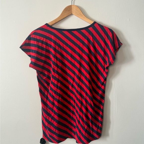 Y2K Michael Kors Navy & Red Top – Gold MK Coin – Women’s Medium - Picture 4 of 4
